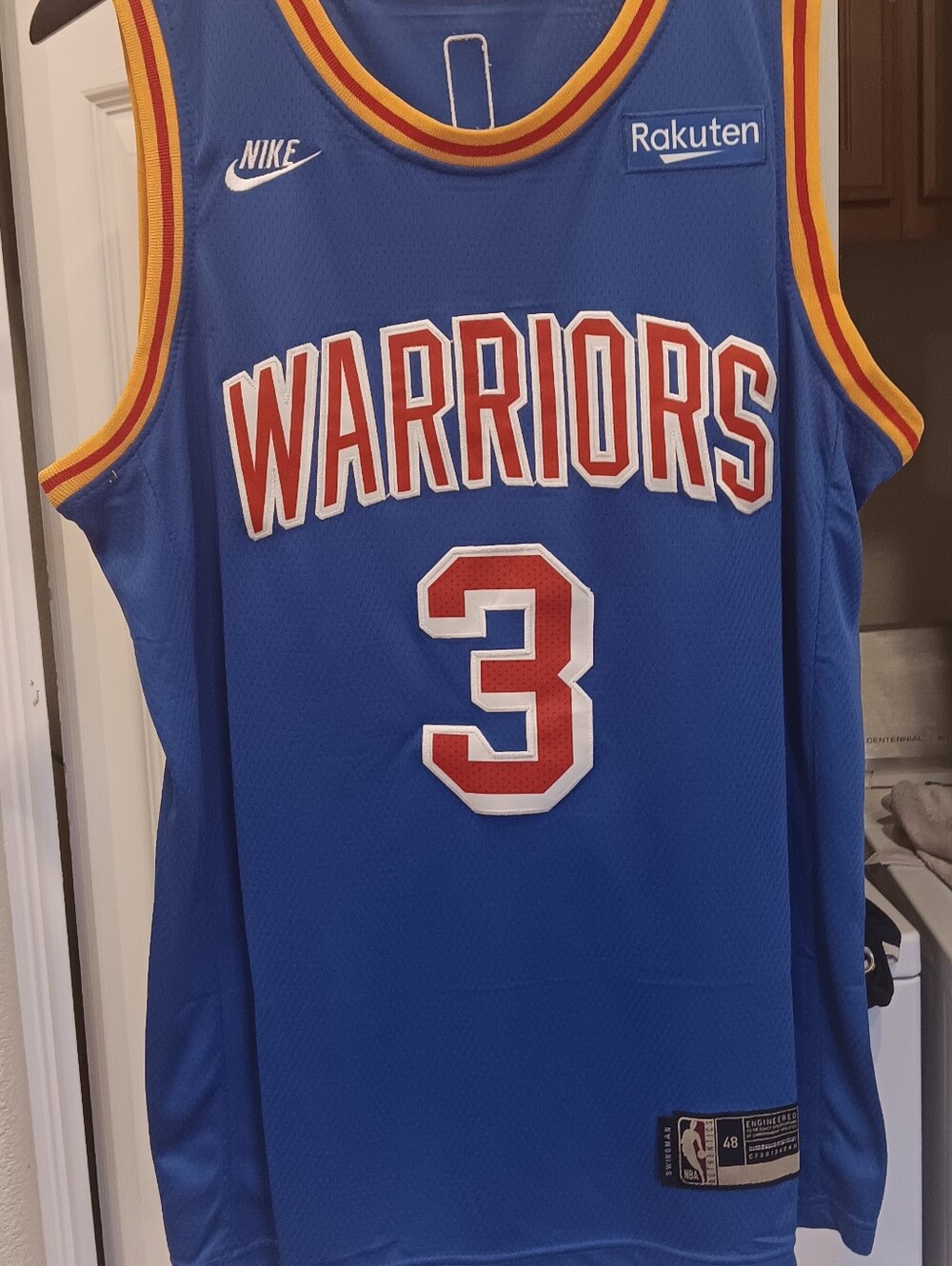 Unbranded Golden State Warriors Jordan Poole #3 Basketball Jersey Sz 48 L